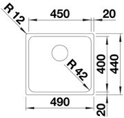 Мойка BLANCO SOLIS 450-IF нержавеющая сталь фото 3 в Новосибирске