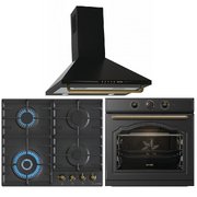 Gorenje (варочная панель GW642CLB + духовой шкаф BO6735CLB + вытяжка WHC63CLB)