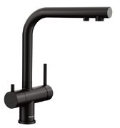 Смеситель Бланко FONTAS II 526670 Silgranit матовый черный фото в Новосибирске Смеситель Blanco FONTAS II 526670 Silgranit матовый черный фото в Новосибирске