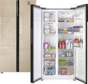 Отдельностоящий холодильник с инвертором Weissgauff WSBS 600 BeG NoFrost Inverter фото в Новосибирске