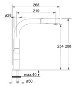 Смеситель Franke Planar Angolo 020 хром фото 2 в Новосибирске