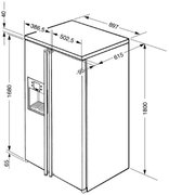 Холодильник Smeg SBS8003P фото 2 в Новосибирске