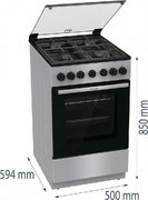 Комбинированная плита Gorenje GK5B44SF фото 4 в Новосибирске