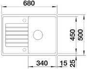 Мойка BLANCO ZIA 45 S Compact Silgranit белый фото 3 в Новосибирске