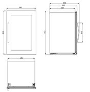 Встраиваемый винный шкаф Dometic E49FGB Elegance фото 2 в Новосибирске