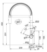 Смеситель Franke Ambient с выдвижным шлангом хром фото 3 в Новосибирске