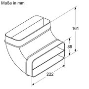 Колено для плоского воздуховода Neff Z861SB2 фото 2 в Новосибирске