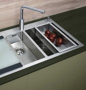 Мойка Бланко Claron 340/180-IF/A нержавеющая сталь фото 2 в Новосибирске Мойка Blanco Claron 340/180-IF/A нержавеющая сталь фото 2 в Новосибирске