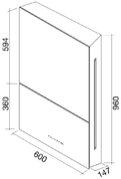 Вытяжка Falmec Ghost 60 (600) P.E white фото 3 в Новосибирске