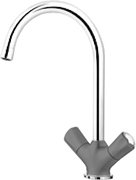 Смеситель Бланко Amona chrome/silgranit алюметаллик фото в Новосибирске Смеситель Blanco Amona chrome/silgranit алюметаллик фото в Новосибирске