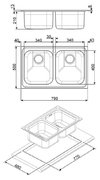 Мойка Smeg SP792-2 фото 2 в Новосибирске
