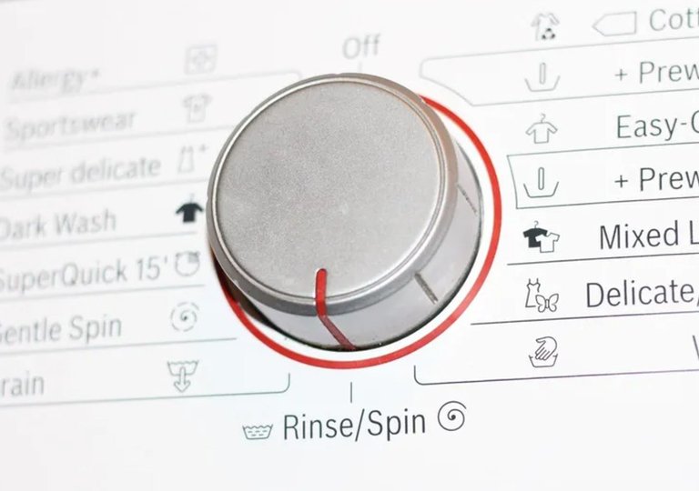 Как выглядит значок полоскания на стиральной машине